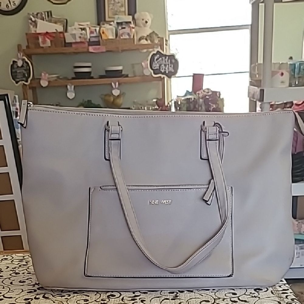 Nine West Gray Tote Bag